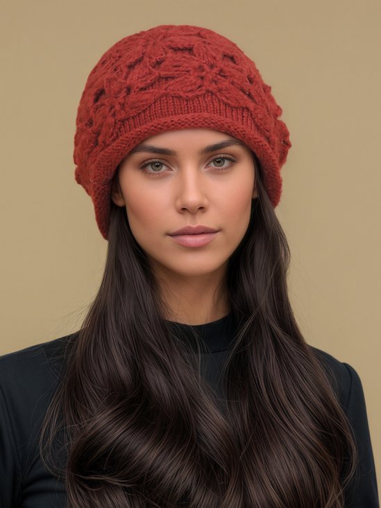Bonnets Décontracté Plain Toutes Les Saisons Coton Quotidien Régulier pour Femmes
