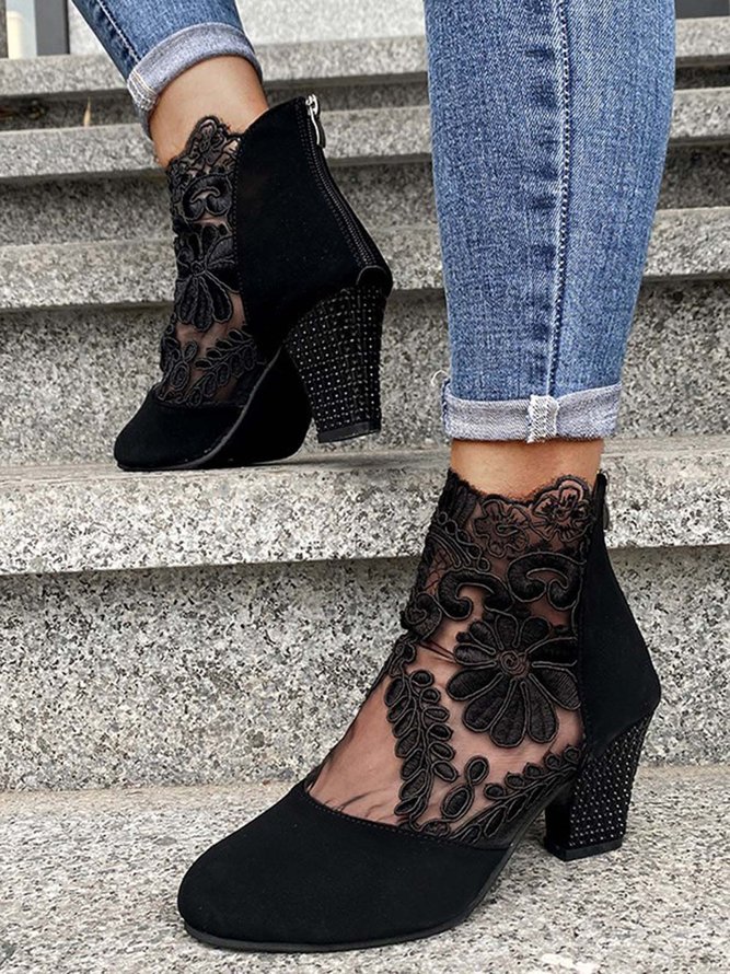 Bottines Plates Dentelées Pour Femme ORANDESIGNE - Style Gladiateur, Slip-on - Taille 35 à 41 - Pour L'été