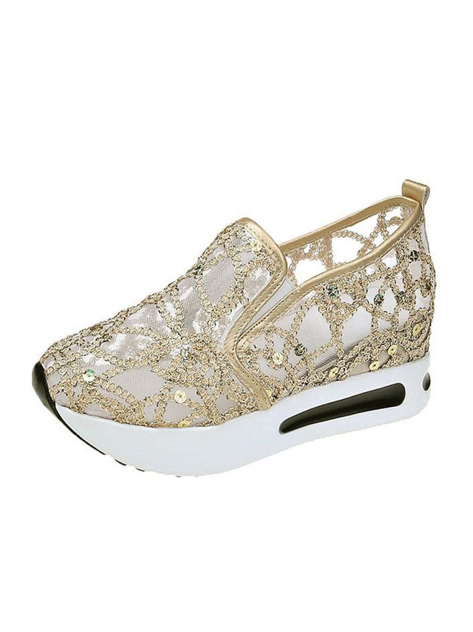 Chaussures Décontractées Noires Femme - Pointure 10, Slip-on Confortable