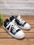 Mocassins Décontractés en Toile à Talon Plat