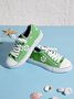 Mocassins Décontractés en Toile à Talon Plat