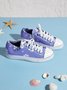 Mocassins Décontractés en Toile à Talon Plat