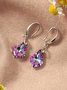 Boucles d'oreilles Femme Décontracté Ombre Toutes Les Saisons Cristal Faire la navette Métal Cristal Meilleure vente Pendre