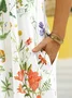 Robes Femmes Décontracté Disty Floral Été Micro-élasticité Quotidien Ample Jersey Droit Régulier