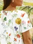 Robes Femmes Décontracté Disty Floral Été Micro-élasticité Quotidien Ample Jersey Droit Régulier