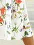 Robes Femmes Décontracté Disty Floral Été Micro-élasticité Quotidien Ample Jersey Droit Régulier