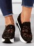 Chaussures Décontractées Femmes Décontracté Plain Toutes Les Saisons Respirable à Enfiler Talon Bas Bout Fermé PU à Enfiler