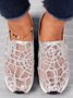 Chaussures Décontractées Femmes Décontracté Plain Toutes Les Saisons Respirable à Enfiler Talon Bas Bout Fermé PU à Enfiler