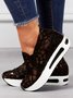 Chaussures Décontractées Femmes Décontracté Plain Toutes Les Saisons Respirable à Enfiler Talon Bas Bout Fermé PU à Enfiler