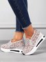 Chaussures Décontractées Femmes Décontracté Plain Toutes Les Saisons Respirable à Enfiler Talon Bas Bout Fermé PU à Enfiler