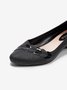 Chaussures à Tige Basse Femmes Plain Toutes Les Saisons Urbain PVC Talon Bas Bout Fermé Meilleure vente TPR Chaussures à Tige Basse