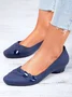 Chaussures à Tige Basse Femmes Plain Toutes Les Saisons Urbain PVC Talon Bas Bout Fermé Meilleure vente TPR Chaussures à Tige Basse