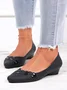 Chaussures à Tige Basse Femmes Plain Toutes Les Saisons Urbain PVC Talon Bas Bout Fermé Meilleure vente TPR Chaussures à Tige Basse
