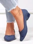 Chaussures à Tige Basse Femmes Plain Toutes Les Saisons Urbain PVC Talon Bas Bout Fermé Meilleure vente TPR Chaussures à Tige Basse