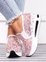 Chaussures Décontractées Floral Rue Toutes Les Saisons Quotidien à Enfiler Bout Rond Lycra Caoutchouc à Enfiler pour Femmes