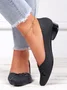 Chaussures à Tige Basse Femmes Plain Toutes Les Saisons Urbain PVC Talon Bas Bout Fermé Meilleure vente TPR Chaussures à Tige Basse