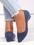 Chaussures à Tige Basse Femmes Plain Toutes Les Saisons Urbain PVC Talon Bas Bout Fermé Meilleure vente TPR Chaussures à Tige Basse