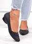Chaussures à Tige Basse Femmes Plain Toutes Les Saisons Urbain PVC Talon Bas Bout Fermé Meilleure vente TPR Chaussures à Tige Basse