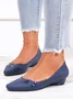 Chaussures à Tige Basse Femmes Plain Toutes Les Saisons Urbain PVC Talon Bas Bout Fermé Meilleure vente TPR Chaussures à Tige Basse
