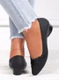 Chaussures à Tige Basse Femmes Plain Toutes Les Saisons Urbain PVC Talon Bas Bout Fermé Meilleure vente TPR Chaussures à Tige Basse