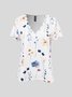T-shirts Femmes Décontracté Floral Été Quotidien Sans Manches Régulier Droit Régulier Élasticité moyenne