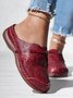 Ballerines Vintage Plaine Été Respirant Talon Bas PU PU Birkenstock Polyuréthane pour Femme