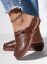 Ballerines Vintage Plaine Été Respirant Talon Bas PU PU Birkenstock Polyuréthane pour Femme