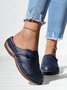 Ballerines Vintage Plaine Été Respirant Talon Bas PU PU Birkenstock Polyuréthane pour Femme