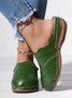 Ballerines Vintage Plaine Été Respirant Talon Bas PU PU Birkenstock Polyuréthane pour Femme