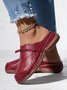 Ballerines Vintage Plaine Été Respirant Talon Bas PU PU Birkenstock Polyuréthane pour Femme