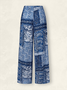 Pantalons Vacances Ethnique Printemps / Automne Polyester Naturel Quotidien Ample Long Non pour Femmes