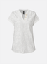 Chemises Femmes Plain Été Simple Coton Col V Quotidien Droit Régulier Coton Et Lin
