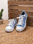 Mocassins Décontractés en Toile à Talon Plat