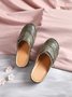 Ballerines Vintage Plaine Été Respirant Talon Bas PU PU Birkenstock Polyuréthane pour Femme