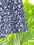 Vetement hippie chic Robe Mi-Longue Florale avec Poches