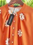 Chemisier Femme Casual Automne Daisy Col V Léger Aucune élasticité Trois Quarts Régulier H-Line