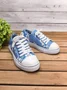 Mocassins Décontractés en Toile à Talon Plat