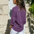 Femmes Mode Col Revers Unicolore Col V Manches Longues Blouse