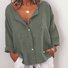 Hauts Décontracté Été Solide Micro-élasticité Grande taille Régulier H-Line Régulier Taille régulière pour femme