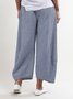 Été avec Poches Droit Décontracté Pantalons Capri