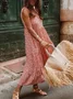 Robe Florale Bohémienne en Coton pour Vacances