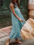 Robe Florale Bohémienne en Coton pour Vacances