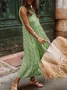 Robe Florale Bohémienne en Coton pour Vacances