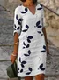Robe bohème Demi Manche Robes droite femme été fleurie