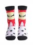 Chaussettes Hommes Fête Toutes Les Saisons Imprimé d'Animal en Mélangé de Coton Poids Moyen Micro-élasticité Respirable