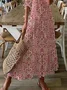Robe bohème robe été caftan hippie longue Ample Tribal Floral plage vacance