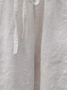 Pantalon Large Hyper Confort Mélange de Coton et Lin Ample Chanvre Blanc