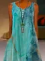 robe bohème hippie robe a fleurs Sans Manches Basique Abstrait Robes Imprimées
