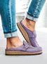 Sandales Décontractées Confortables en Cuir à Enfiler pour Femmes