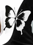 T-shirts Femmes Été Décontracté Imprimé d'Animal image Col V Aucune élasticité Quotidien Pull-over Manches Courtes T.-N.-L.